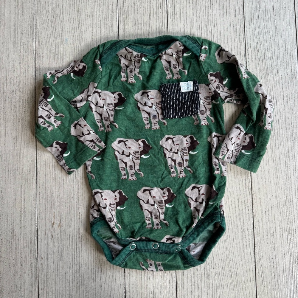 Blue Rooster Elephant Onesie